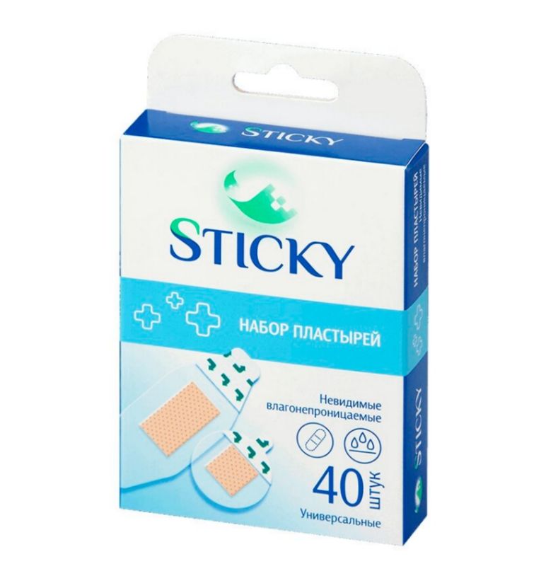 фото упаковки Sticky Пластырь влагостойкий невидимый набор