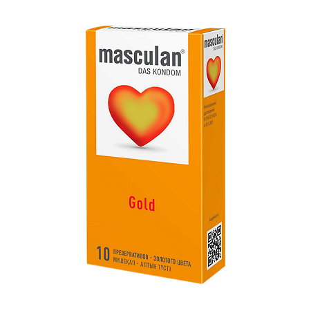 фото упаковки Презервативы Masculan Ultra 5, презервативы, золотого цвета, 10 шт. фото упаковки Презервативы Masculan Ultra 5