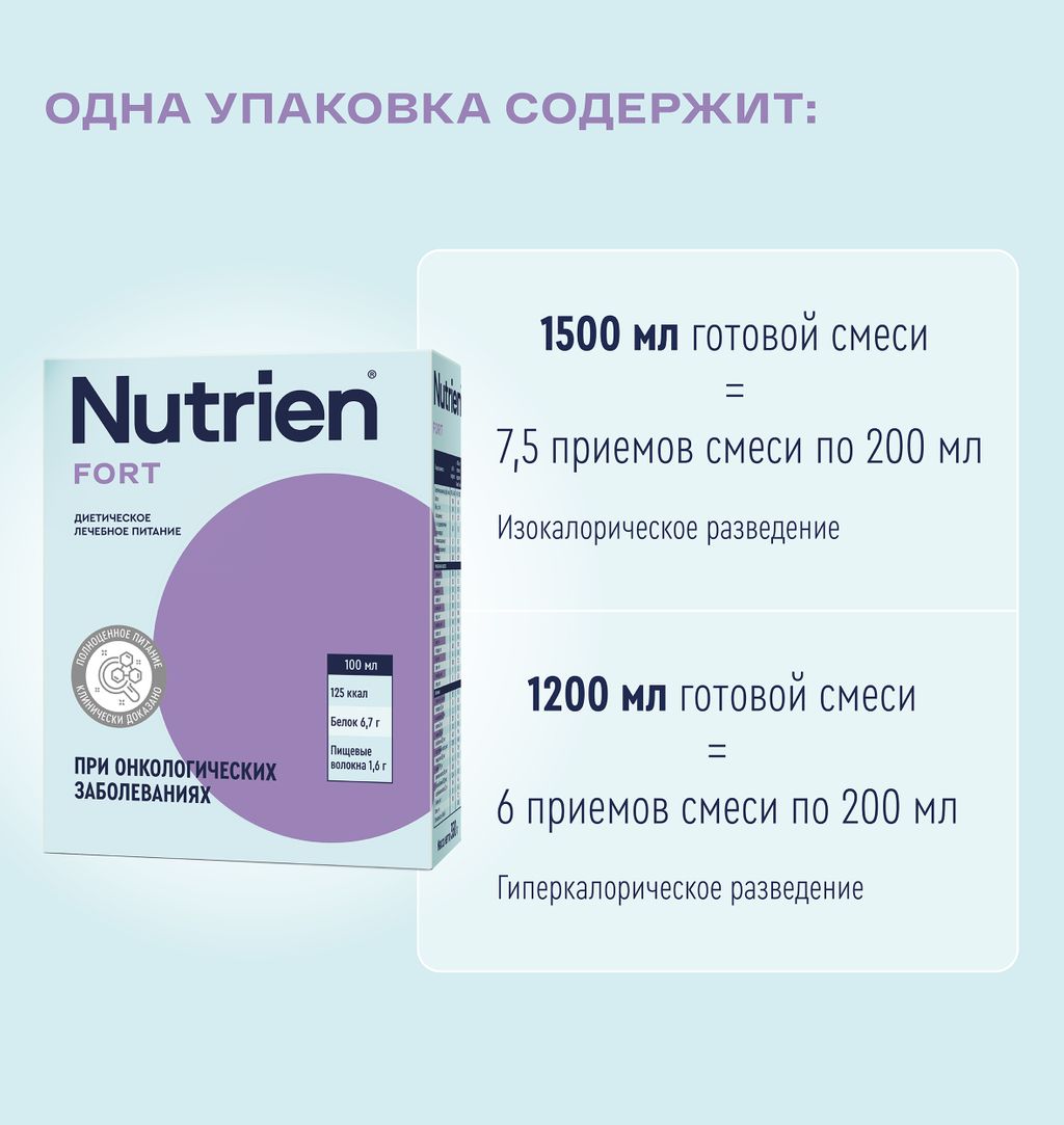 Nutrien Fort, смесь сухая, нейтральный, 350 г, 1 шт.