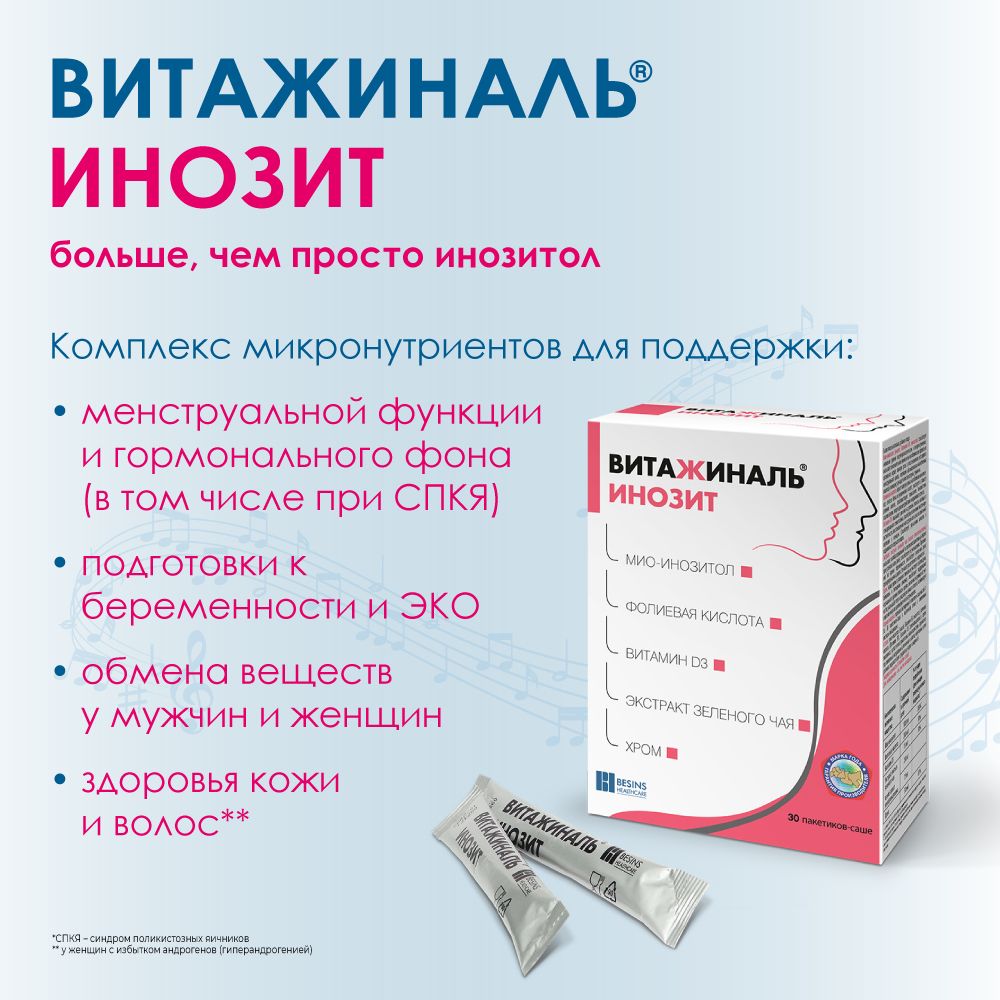 Витажиналь Инозит, 5.5 г, порошок, 30 шт.