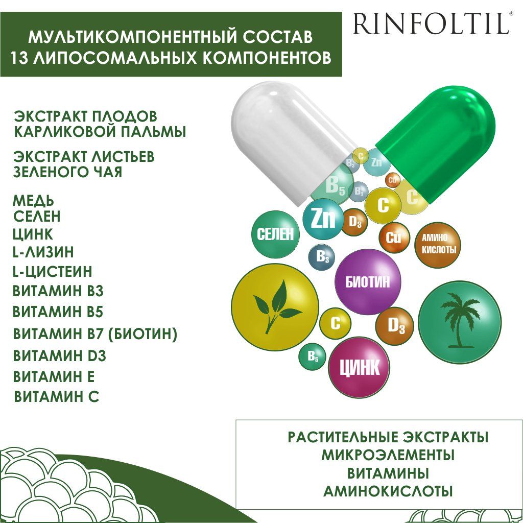 Ринфолтил для мужчин, 204 мг, капсулы, 60 шт.