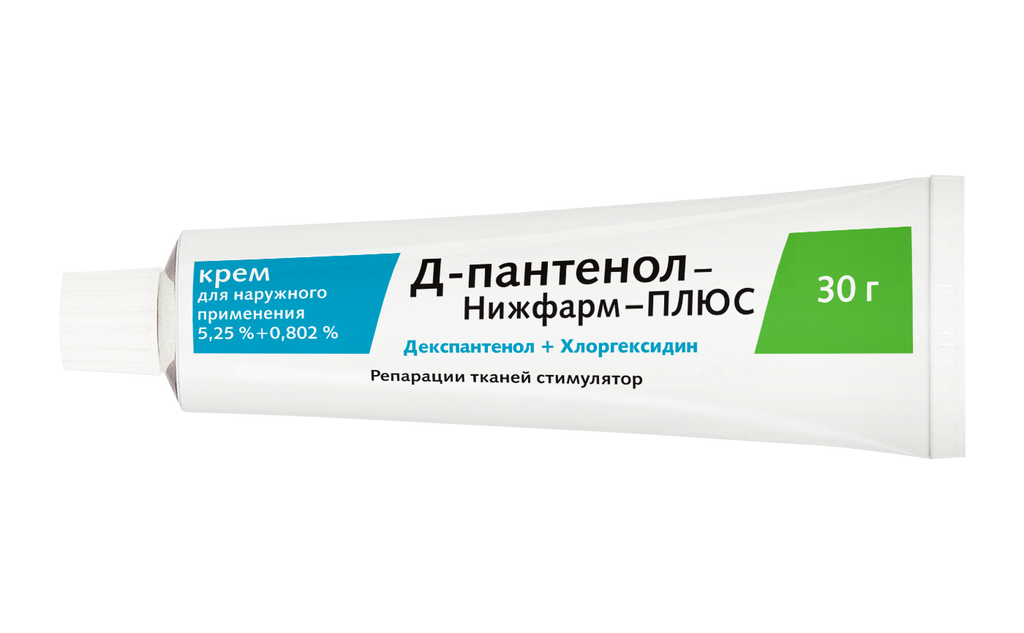 Д-пантенол-Нижфарм Плюс, крем для наружного применения, 30 г, 1 шт.