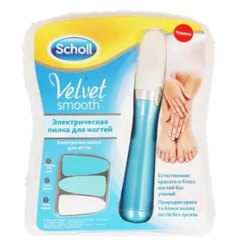 фото упаковки Scholl Электрическая роликовая пилка для ногтей