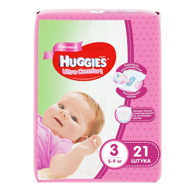 фото упаковки Huggies Ultra Comfort Подгузники детские