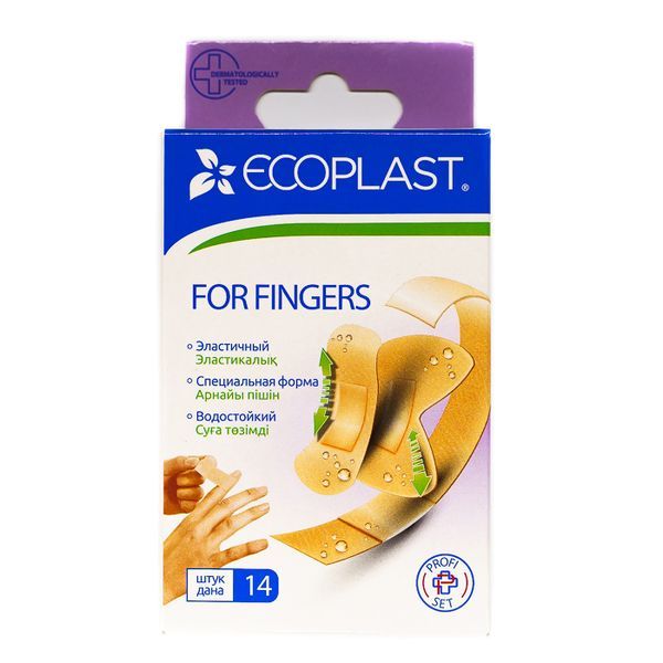 фото упаковки Ecoplast Набор пластырей для пальцев For Fingers