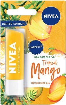 фото упаковки Nivea Бальзам для губ Тропический манго