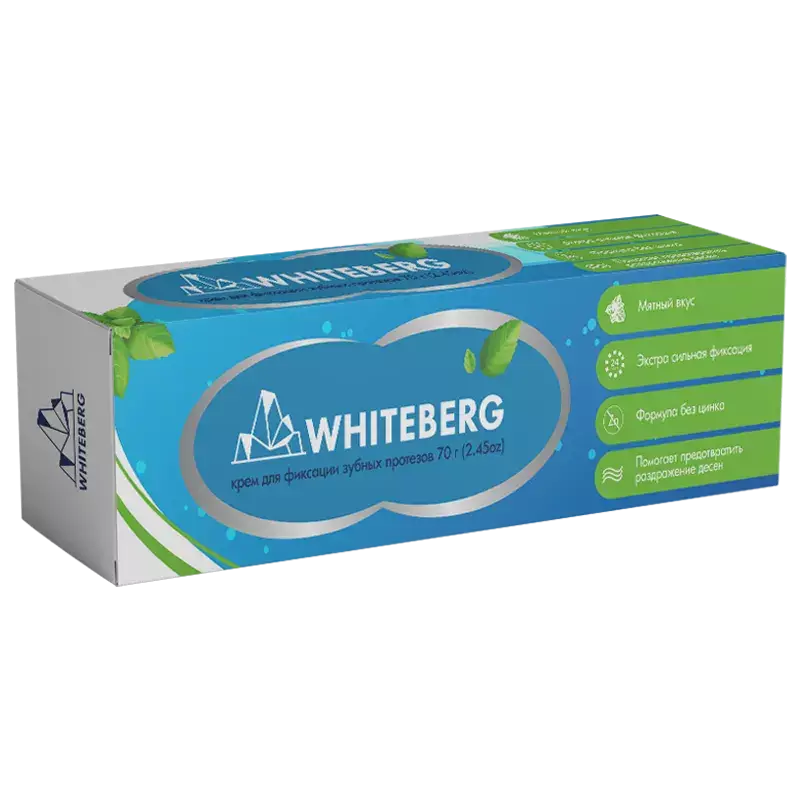 фото упаковки Whiteberg Крем для фиксации зубных протезов