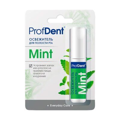 ProfDent освежитель для полости рта Мята, раствор для обработки полости рта, 10 мл, 1 шт.