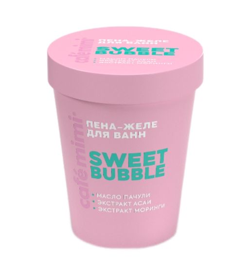 Cafe mimi Colours Пена-желе для ванн Sweet bubble, 200 мл, 1 шт.