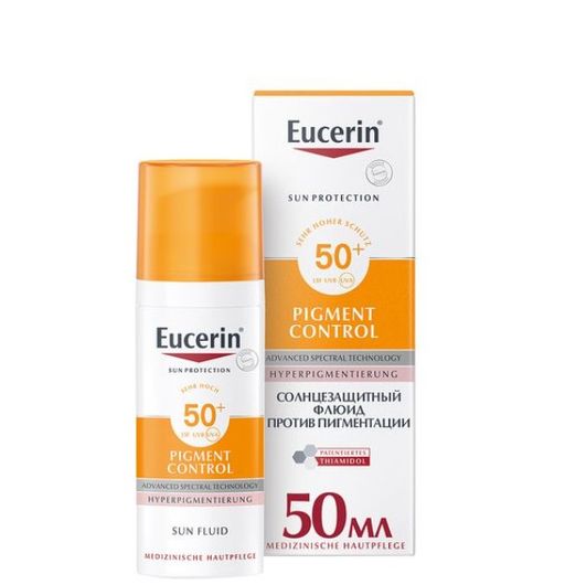 Eucerin Pigment-Control Флюид от пигментации SPF50, флюид, 50 мл, 1 шт.