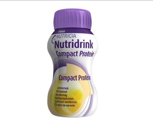 Nutridrink compact protein, лечебное диетическое высокобелковое питание, со вкусом ванили, 125 мл, 1 шт.