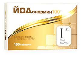 Йодонормин, 100 мкг, таблетки, 100 шт.